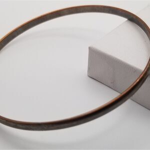 Dark bronze copper toned bracelet bangle. B604